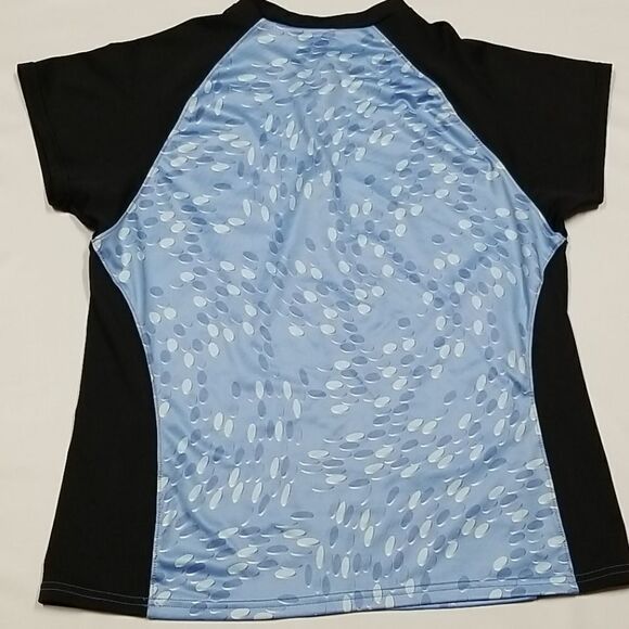 Pearl Izumi Women's Tee Shirt Size Large 1/4 Zip Short Sleeve Exercise Yoga Gym - Picture 3 of 9